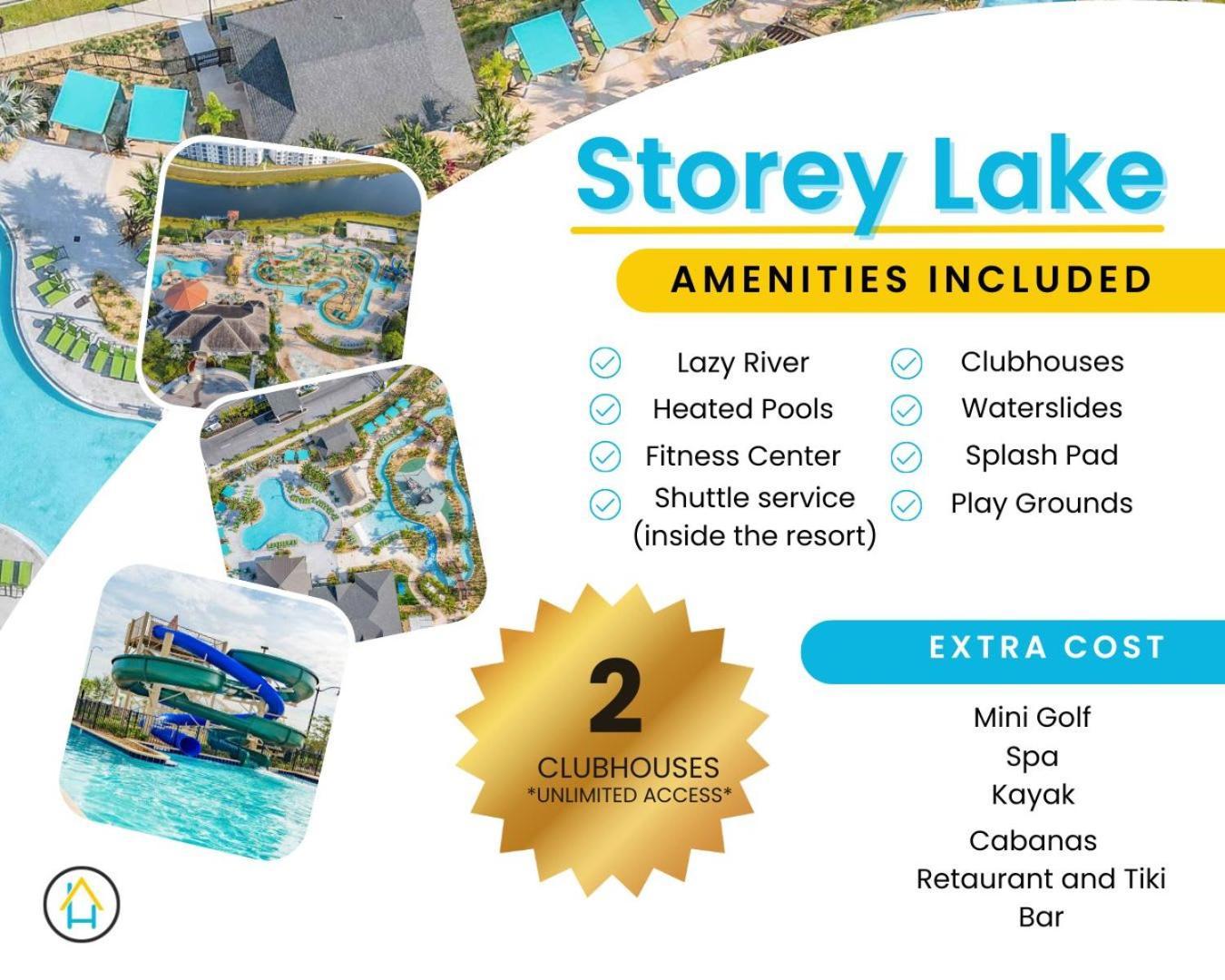 Gorgeous 2Br Lakeview Condo With Waterpark キシミー エクステリア 写真
